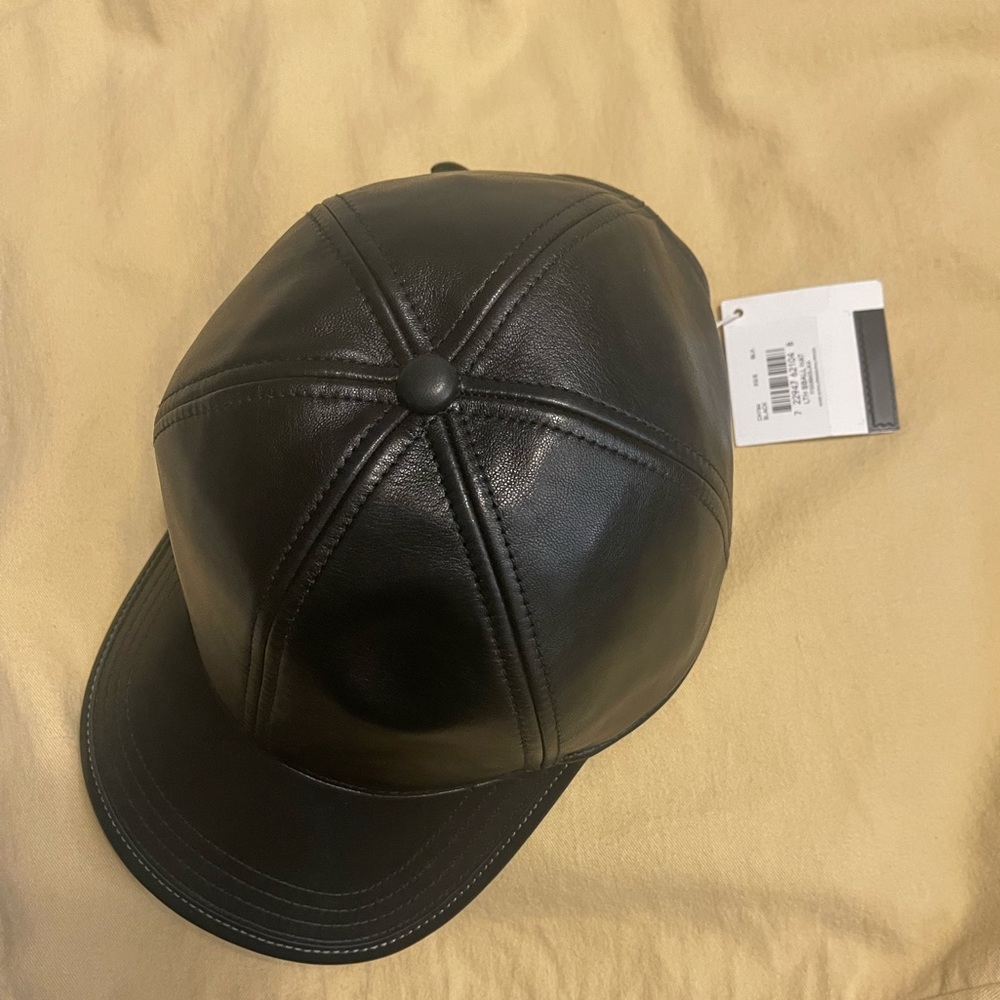 Authentic Coach Leather Baseball Hat